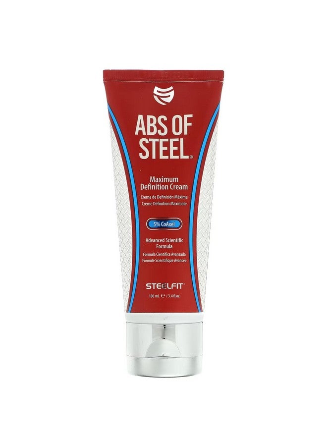 SteelFit Abs Of Steel Cream3.4 Fl Ozheatactivated Maximum Definition Abs Sculpting Creamcoaxel Coenzyme A + Lcarnitine Caffeine & Bupleurum Root - Image 1