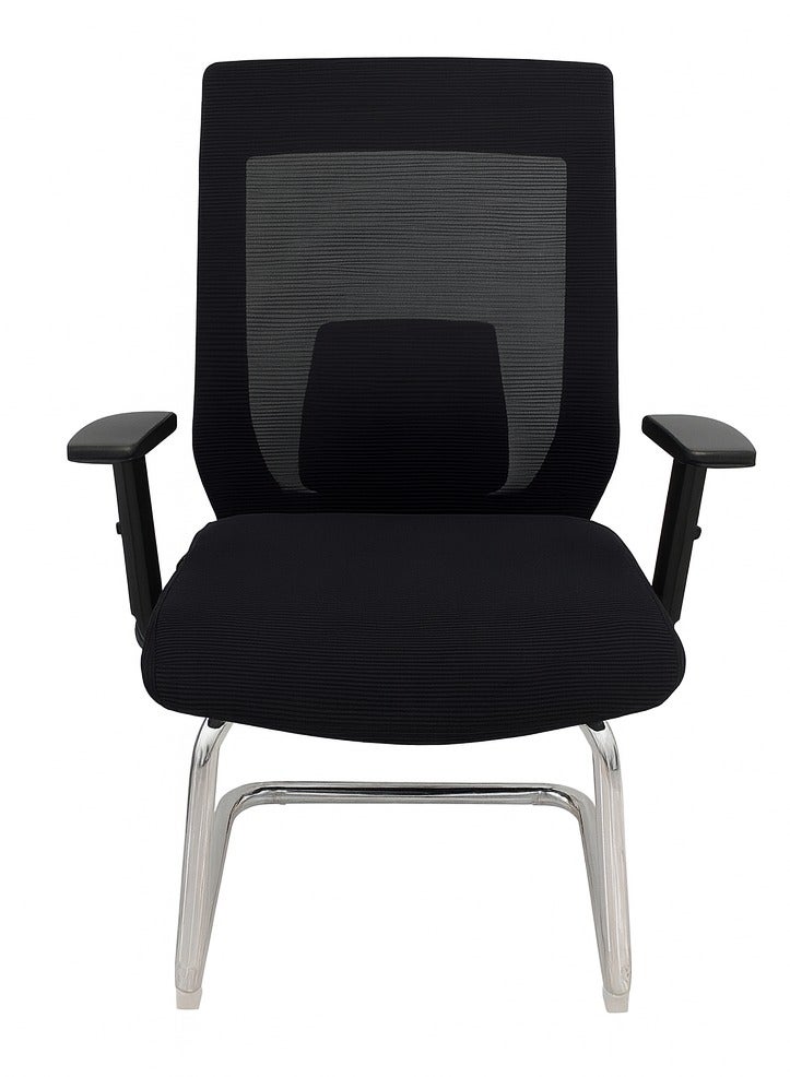 Concent Fixed school chair with back of mesh and cloth seat - Image 2