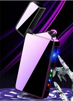 Generic Dual arc touch screen windproof lighter rechargeable creative personalized USB rechargeable lighter  - Image 4