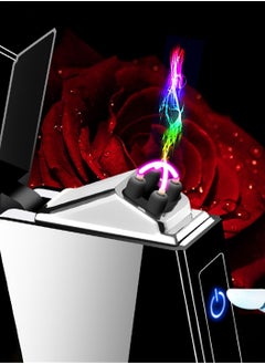 Generic Dual arc touch screen windproof lighter rechargeable creative personalized USB rechargeable lighter  - Image 3
