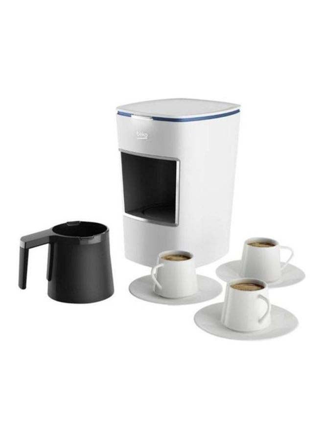بيكو ماكينة صنع القهوة التركية مع وعاء واحد لصنع 3 أكواب 750 ml 670 W BKK 2300-W أبيض/ أسود - Image 4