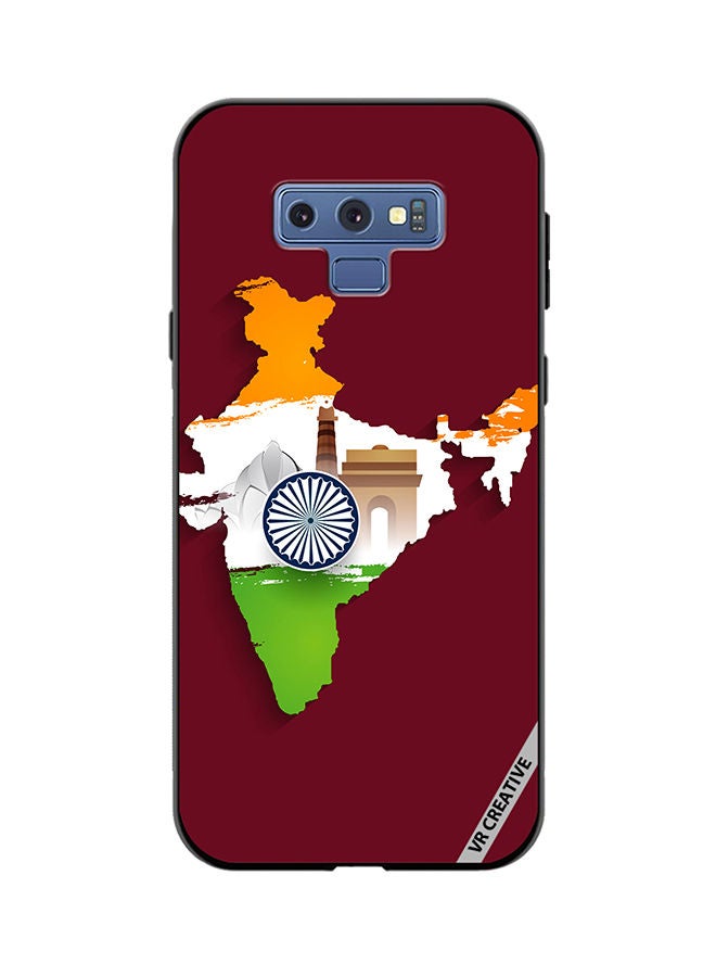VR CREATIVE Protective Case Cover For Samsung Galaxy Note 9 India Map Design Multicolour - Image 1