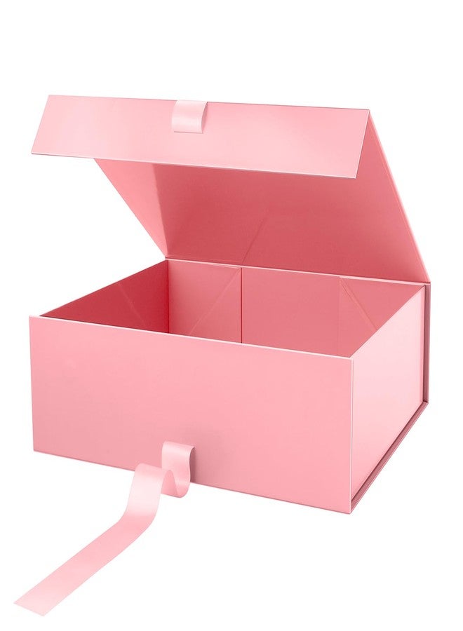 PACKHOME Extra Large Gift Box with Ribbon 16.3x14.2x5 Inches, Pink Gift Boxes for Large Gifts - Image 1