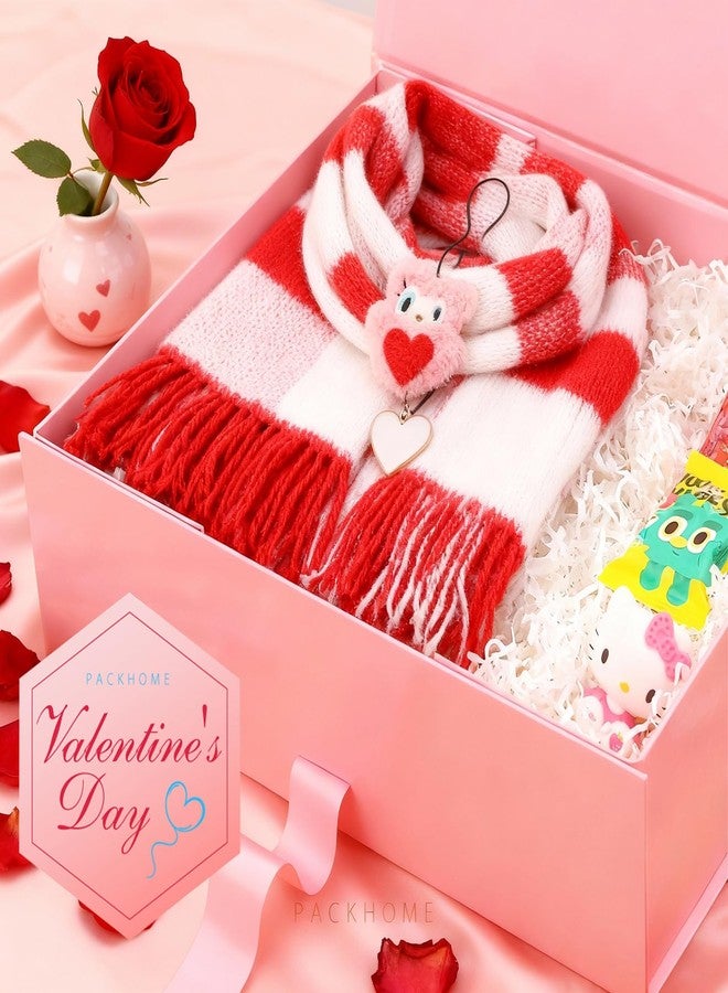 PACKHOME Extra Large Gift Box with Ribbon 16.3x14.2x5 Inches, Pink Gift Boxes for Large Gifts - Image 3