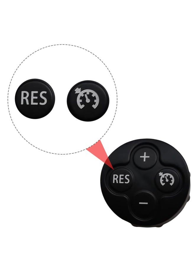 Copgge 3 Spoke Steering Wheel Multifunction Switch Cruise Control Cover and Volume Control Button Cover for Mini Cooper R55-R61 2007-2015 (Black, Mechanical/Electromechanical Push Button, Manual) - Image 3