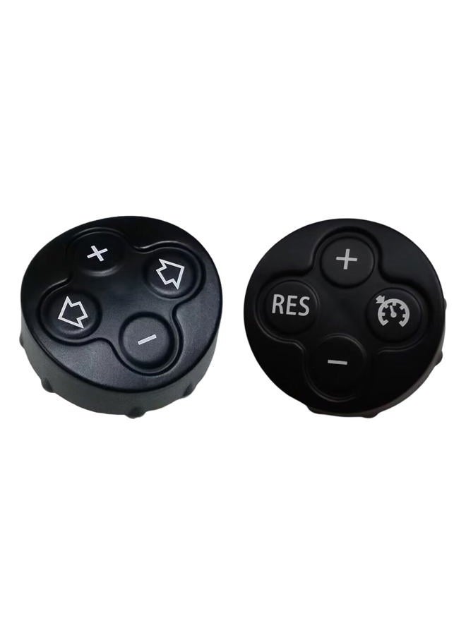 Copgge 3 Spoke Steering Wheel Multifunction Switch Cruise Control Cover and Volume Control Button Cover for Mini Cooper R55-R61 2007-2015 (Black, Mechanical/Electromechanical Push Button, Manual) - Image 5