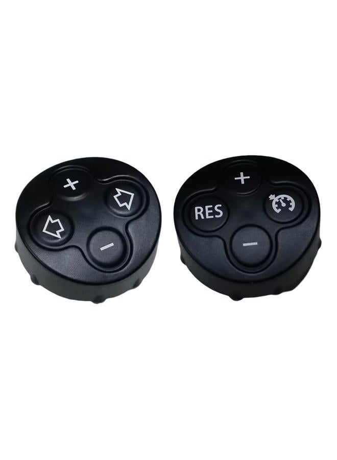 Copgge 3 Spoke Steering Wheel Multifunction Switch Cruise Control Cover and Volume Control Button Cover for Mini Cooper R55-R61 2007-2015 (Black, Mechanical/Electromechanical Push Button, Manual) - Image 4