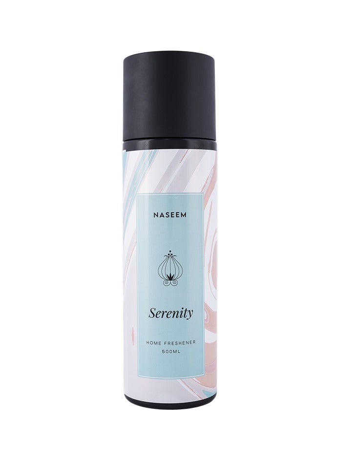 Naseem Serenity Home Freshener Spray – 500ml – Long-Lasting Air Freshener with Pineapple, Bergamot, Birchwood & Musk – Luxury Room Spray for Home and Office  - Image 1