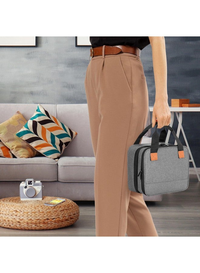 لوكسجا حقيبة طابعة الصور LUXJA متوافقة مع Canon SELPHY CP1500 / CP1300 / CP1200، حقيبة طابعة الصور مع جيوب الملحقات، رمادي - Image 4