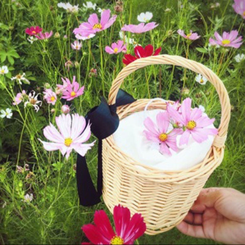 Manufacturers Supply Sturdy And Practical Storage Baskets, Straw Woven Floral Baskets, Storage Baskets In Pastoral Style - Image 5