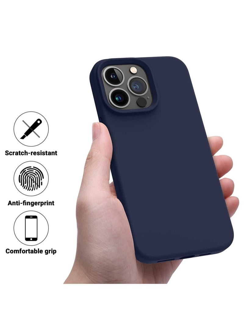 Raxoom Designed for iPhone 14 Pro Max Case, Silicone Shockproof Slim Thin Phone Case for iPhone 14 Pro Max 6.7 inch (Midnight Blue) - Image 2