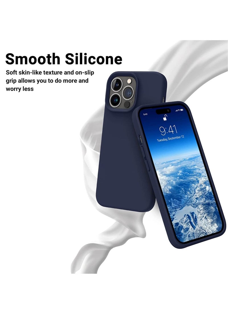 Raxoom Designed for iPhone 14 Pro Max Case, Silicone Shockproof Slim Thin Phone Case for iPhone 14 Pro Max 6.7 inch (Midnight Blue) - Image 5