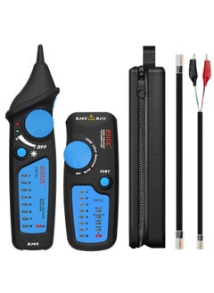 مي وان جهاز اختبار كابل الشبكة متعدد الوظائف لكابل RJ11 RJ45 Lan مع مسبار إيثرنت أسود  - Image 1