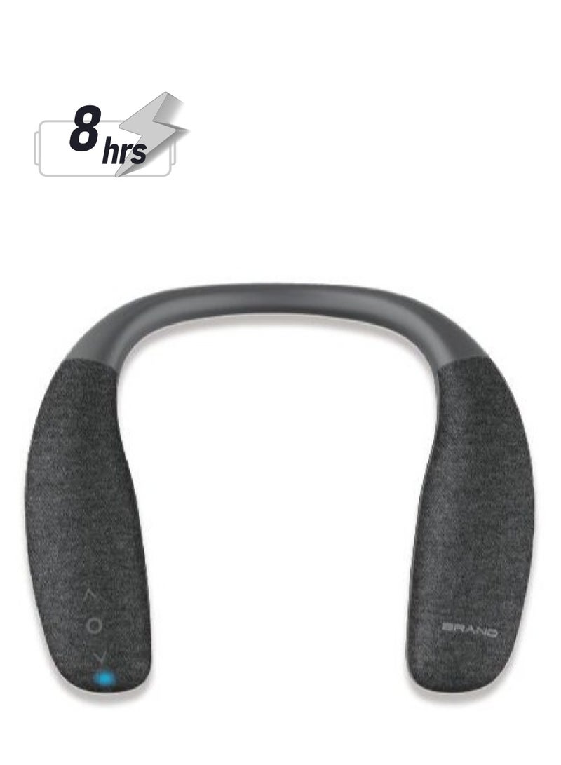 AROAQ مكبرات صوت بلوتوث حول الرقبة، مكبر صوت لاسلكي قابل للتعديل، صندوق موسيقى لاسلكي مريح مقاوم للماء للأولاد والبنات