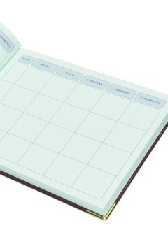FIS FIS Visitor Book, Vinyl Cover with Sewing, Ledger Paper, 100 GSM, English, 96 Sheets, Size: 200 x 250 mm - FSCLVISITORE  - Image 3