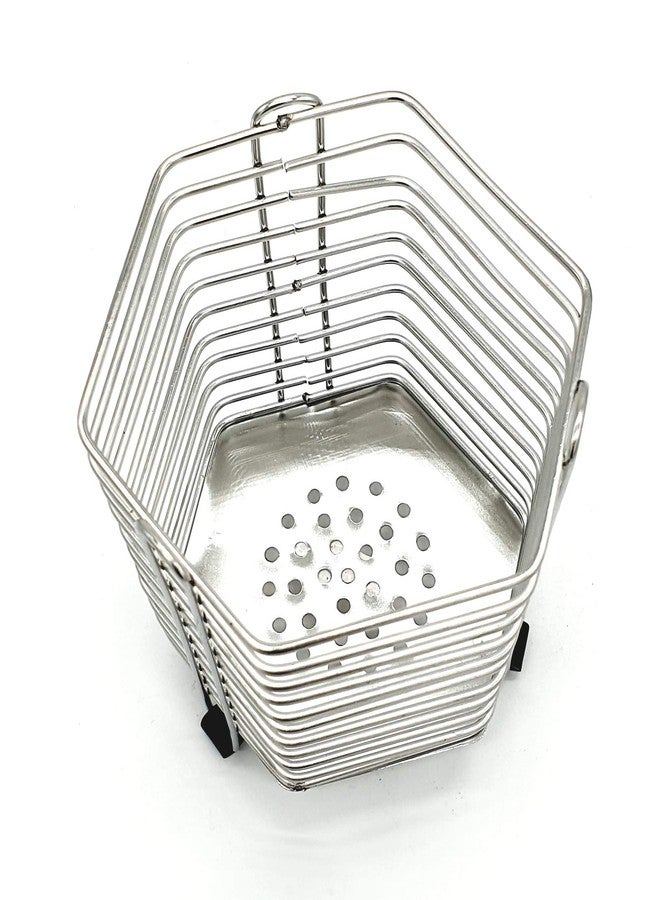 Maskey Premium SS Sturdy Hexagonal Shaped Multiuse Multipurpose Spoon / Cutlery / Stationary Holder / Case / Stand - Image 2