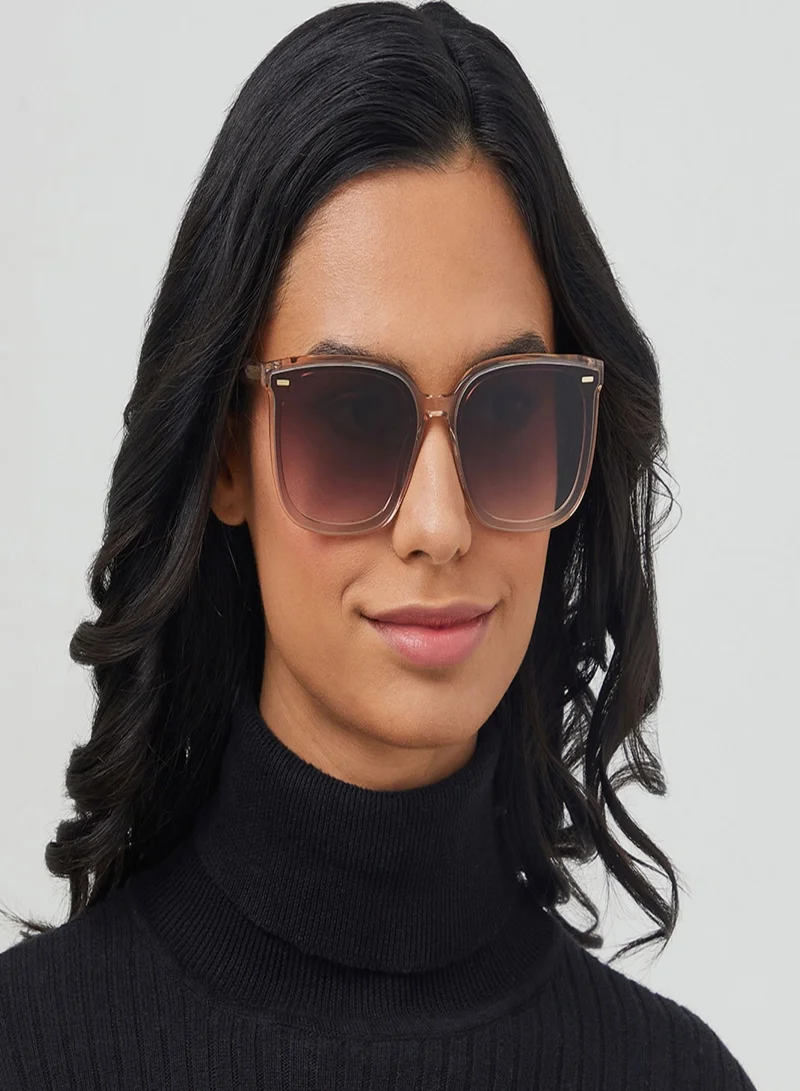 30 سندايز Athena Square Full Rim Sunglasses - Lens Size:53 mm