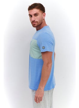 Avalanche Men Sportswear Fit Short Sleeve Training T-Shirt, Light Blue  - Image 2
