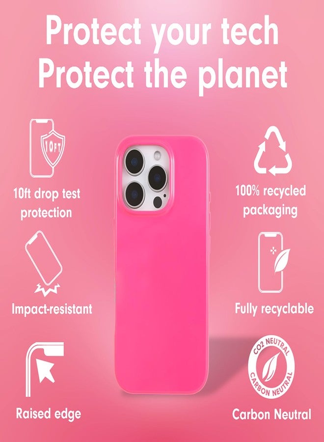 سونيكس جراب سونيكس لهاتف آيفون 16 برو ماكس | متوافق مع ماج سيف | مُختبر ضد السقوط من ارتفاع 10 أقدام | لون وردي فاقع لامع - Image 4