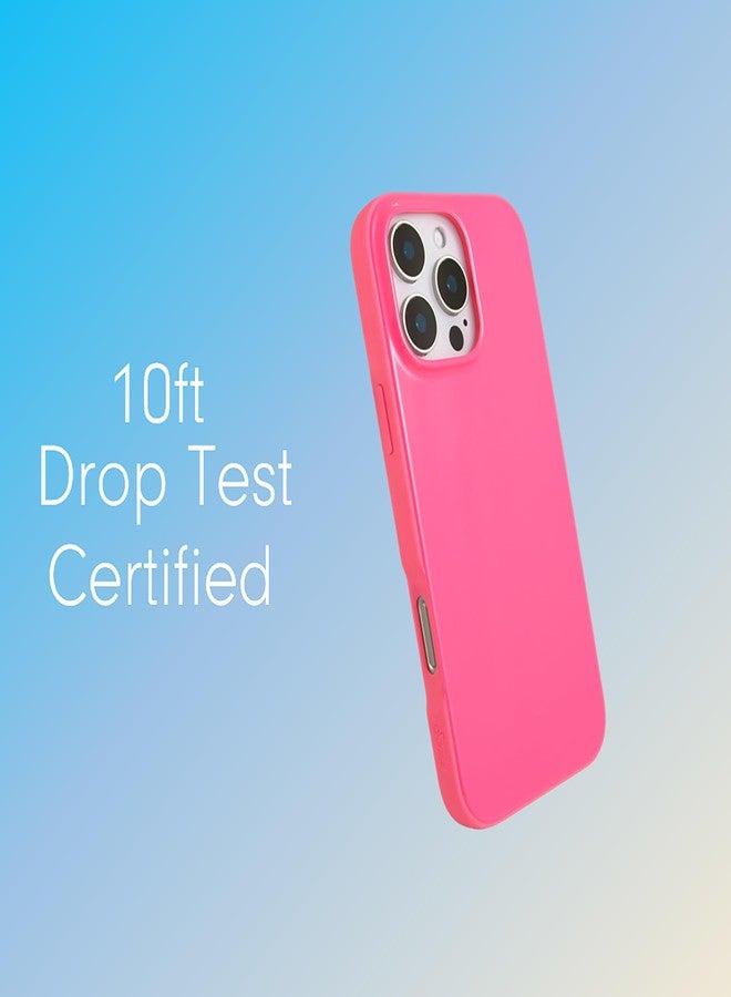 سونيكس جراب سونيكس لهاتف آيفون 16 برو ماكس | متوافق مع ماج سيف | مُختبر ضد السقوط من ارتفاع 10 أقدام | لون وردي فاقع لامع - Image 2