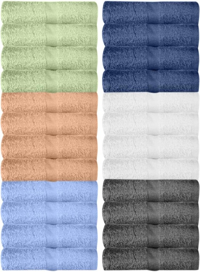 KAHAF COLLECTION أفضل مجموعة مناشف غسيل الوجه - فائقة الامتصاص - قطن 100% (12 عبوة (12 × 12)) - Image 3
