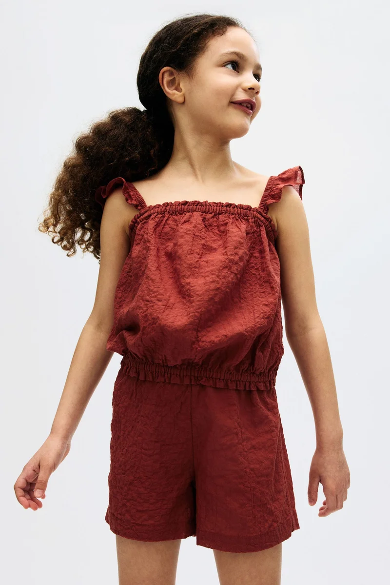 H&M 2-piece crinkled cotton set