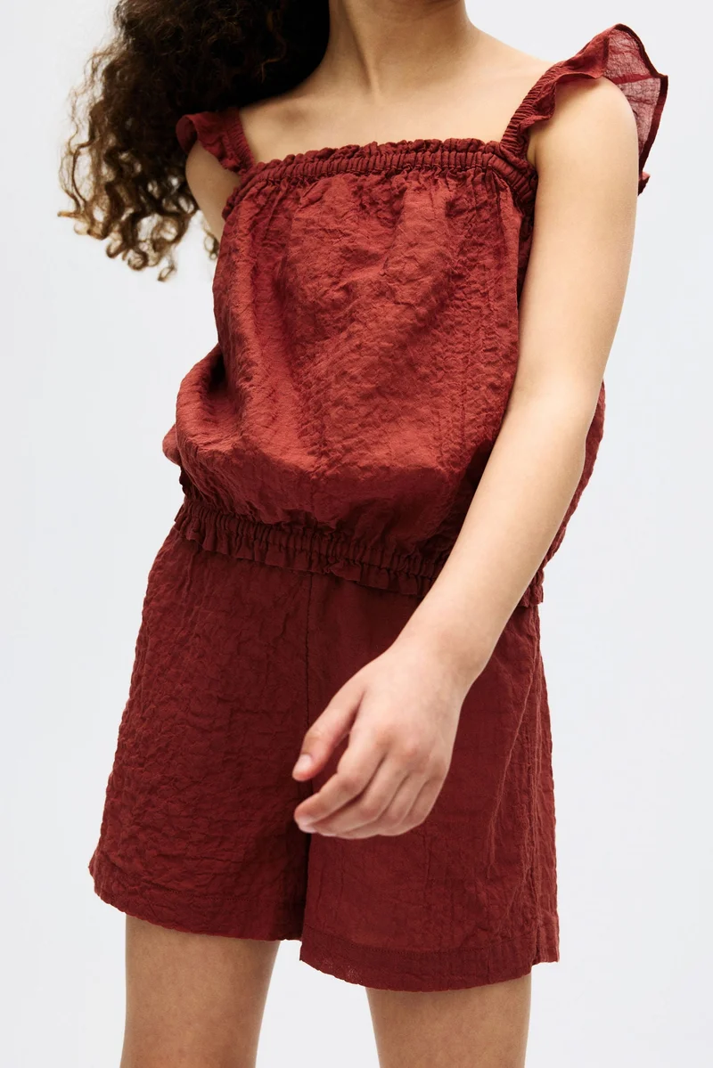 H&M 2-piece crinkled cotton set