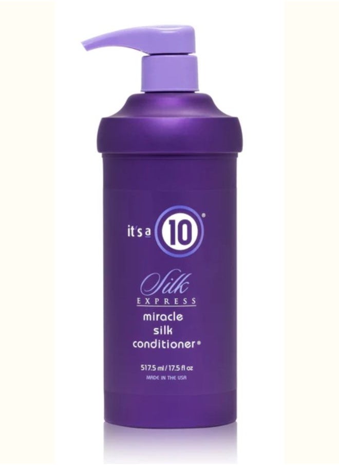 It's a 10 Silk Express Miracle Silk Conditioner for Unisex, Lightweight natural silk, Silk proteins, Hair conditioning, Frizz control, 17.5 oz  - Image 1