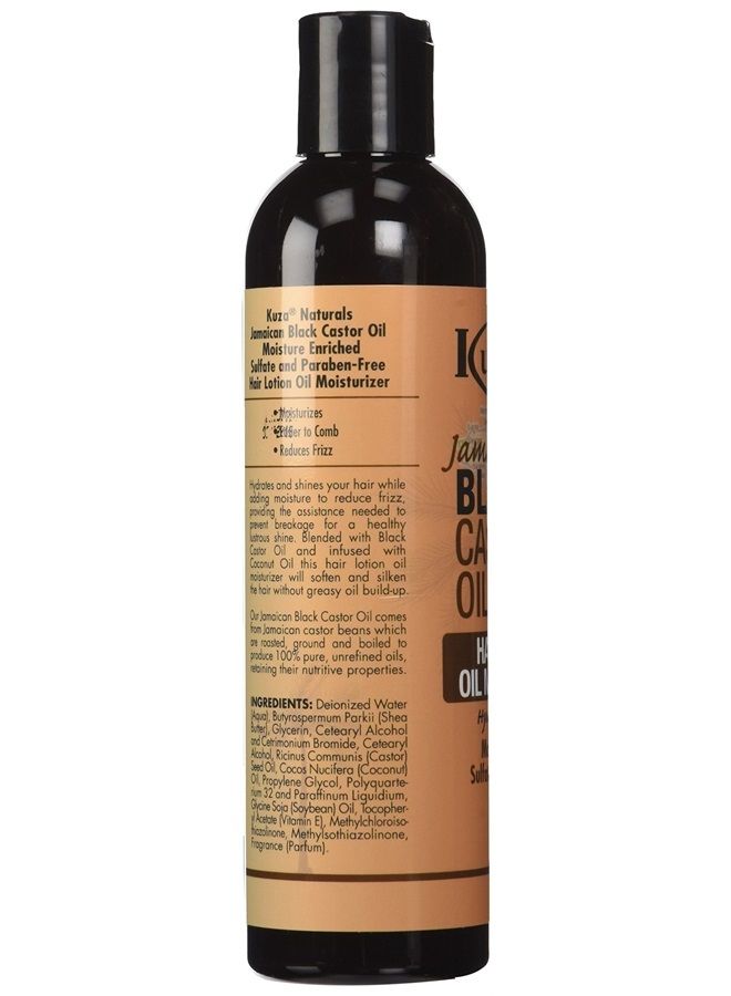 Kuza لوسيون شعر زيت الخروع الطبيعي المرطب، أسود - Image 4