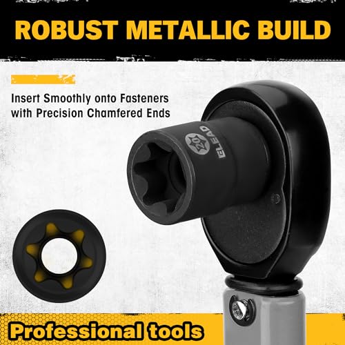 ELEAD 31-Piece Torx Bit Socket Set: Premium CR-V & S2 Alloy Steel, Star T8-T70 & E-Torx E4-E24, High Torque Laser Marked for Automotive Mechanic - Image 3