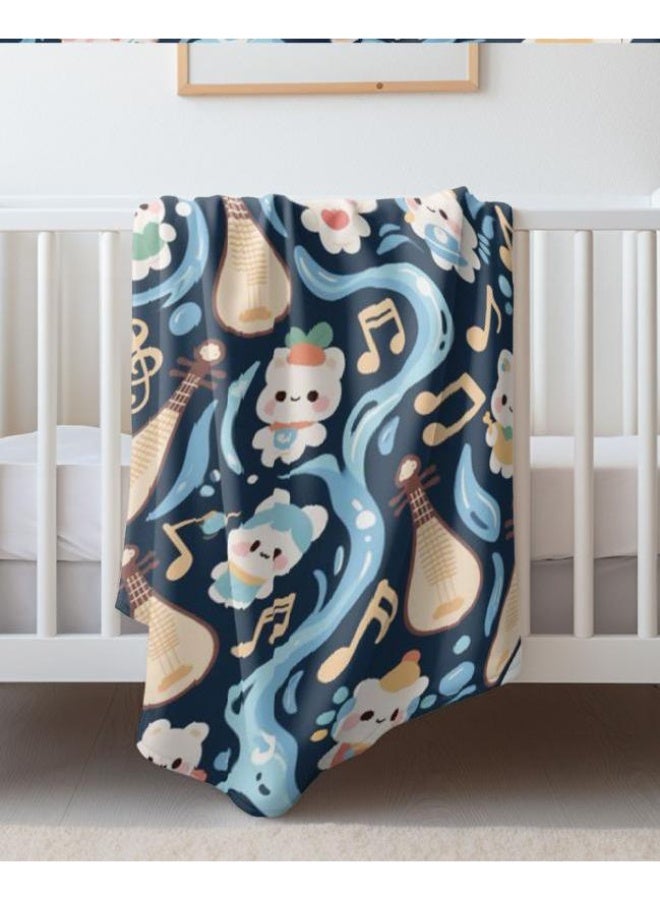 general Baby and children's cartoon flannel thin blanket (warm and comfortable, suitable for sleep, game use) 70cm*100cm - Image 5