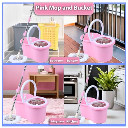 KYDIFS Mop and Bucket Set(Pink) - Image 4