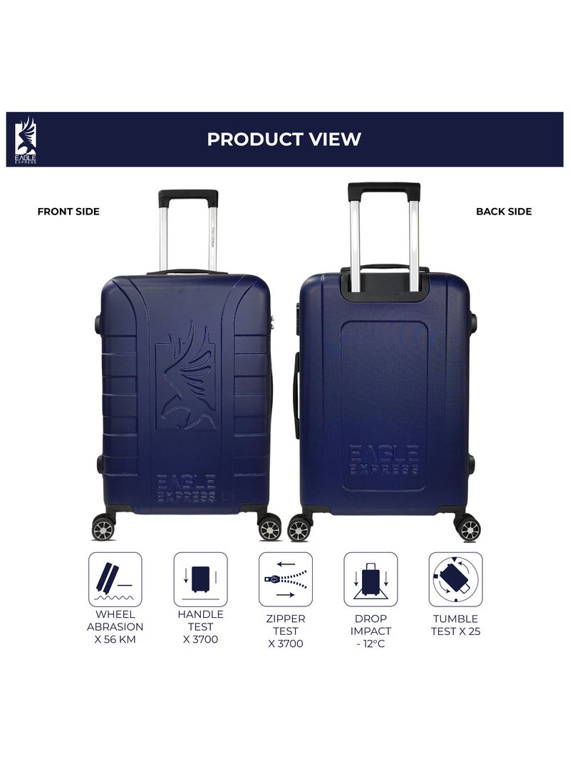Eagle Express ELYSIUM ABS HARD TROLLEY 20,24,28 inch 3 Piece Set NAVY BLUE  - Image 3