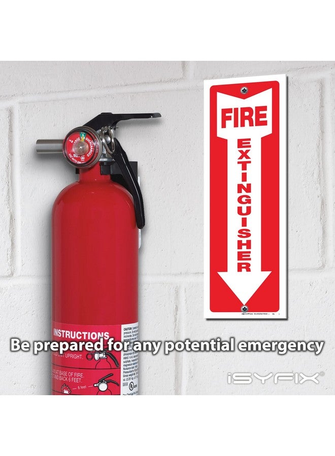 iSYFIX Fire Extinguisher Signs - 3 Pack 4X12 Inch - 40 Mil Thick Polystyrene Plastic, Laminated For Ultimate Uv, Weather, Scratch, Water & Fade Resistance, Indoor & Outdoor  - Image 3