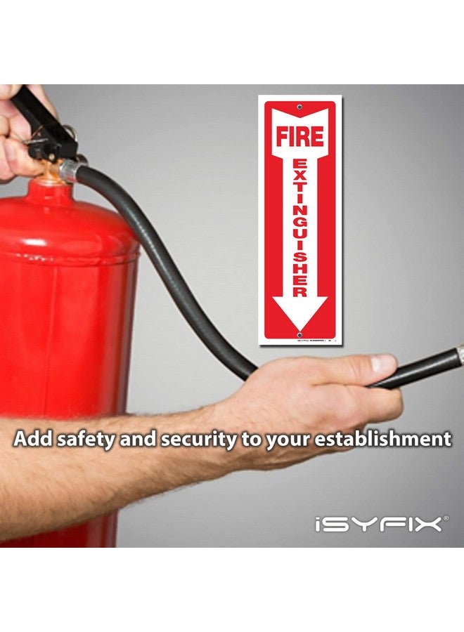 iSYFIX Fire Extinguisher Signs - 3 Pack 4X12 Inch - 40 Mil Thick Polystyrene Plastic, Laminated For Ultimate Uv, Weather, Scratch, Water & Fade Resistance, Indoor & Outdoor  - Image 4