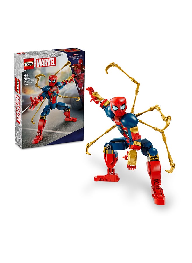 LEGO 76298 Marvel Iron Spider-Man Construction Figure, Super Hero Action For Kids, Posable Building Toy With Armour, Buildable Model, Gift For Boys And Girls Aged 8 And Over (303 Pieces)  - Image 1