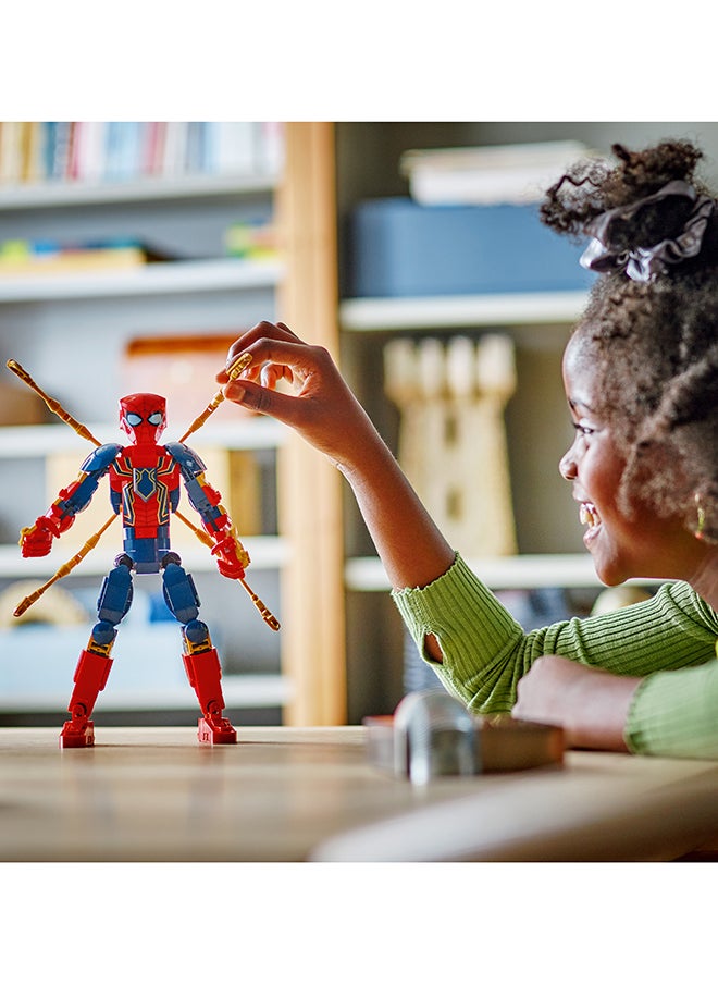 LEGO 76298 Marvel Iron Spider-Man Construction Figure, Super Hero Action For Kids, Posable Building Toy With Armour, Buildable Model, Gift For Boys And Girls Aged 8 And Over (303 Pieces)  - Image 2
