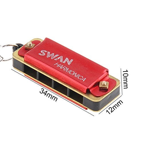 OriGlam 3pcs Mini Swan Harmonica Key of C, 4 Holes 8 Tones Harmonica - Image 5