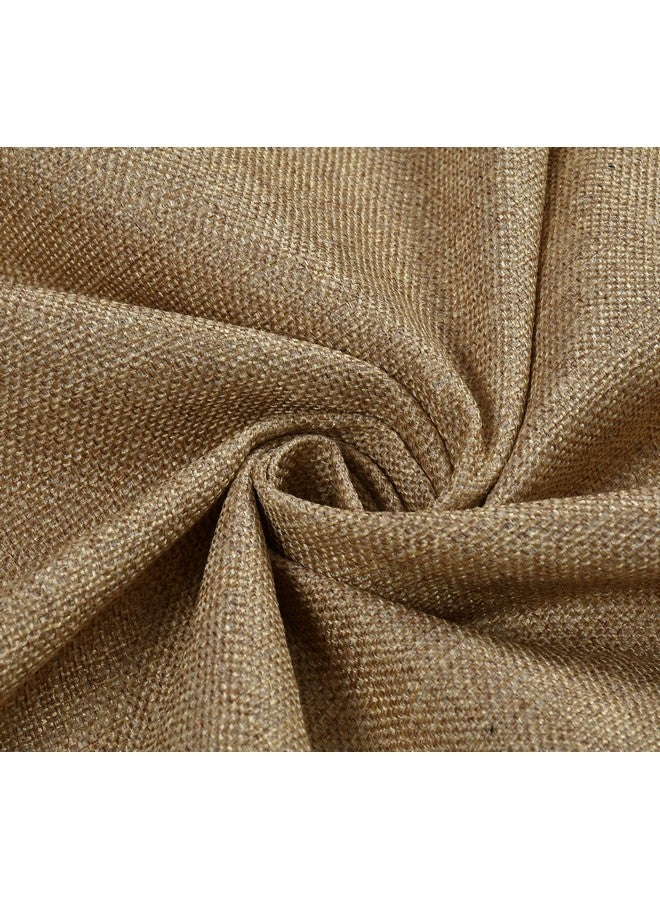FRESH FROM LOOM FRESH FROM LOOM Unstiched Jute Plain Fabric Rich Cloth Solid For Sofa Fabric - Cushion Fabric - Table Cloth Fabric - Curtain Fabric (Lenth X Width - 158 X 55 Inch/400 X 140 Cm - 4 Meter | Beige) - Image 2