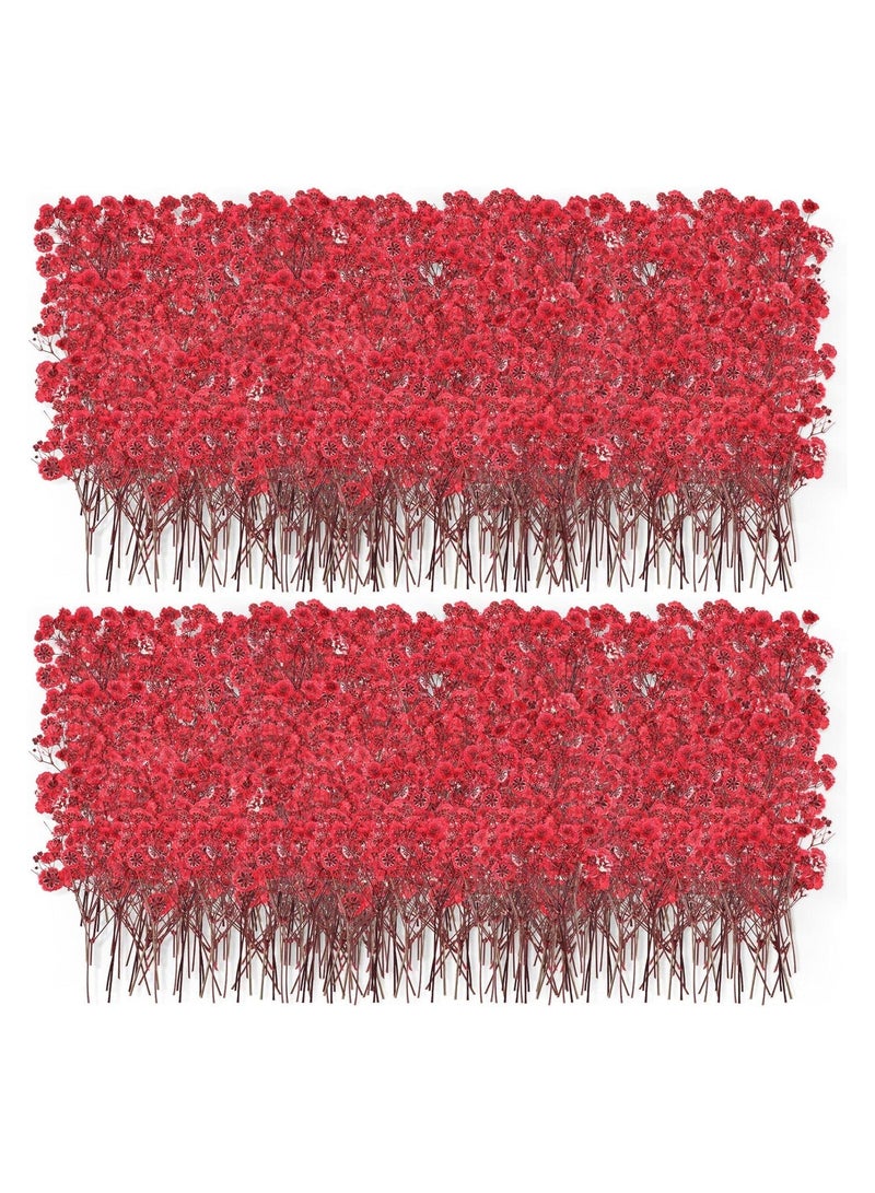 Luckam Mini Dried Baby's Breath Flowers, 60 Pcs Dried Pressed Flowers 1.97-3.15 Inch Mini Natural Branches Bouquet for Wedding DIY Card Home Party Decor Vase Table Craft Decor - Image 1