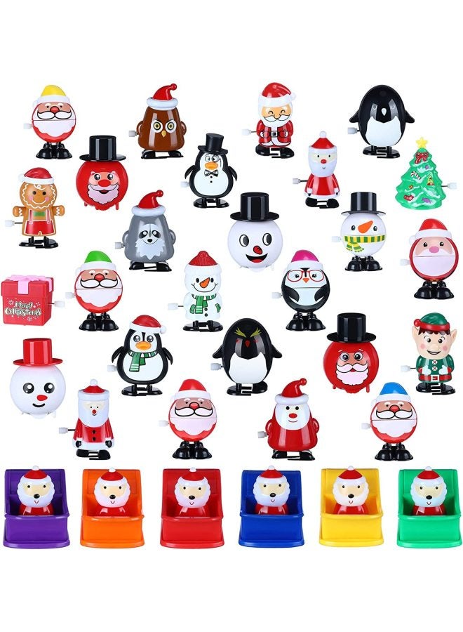 Novelty Funny Coil Chain Jumping Tooth Ghost Pumpkin Skull  Coil Small Toy Santa Claus Gift-Color:The Walking Snowman Shook His Head - Image 3