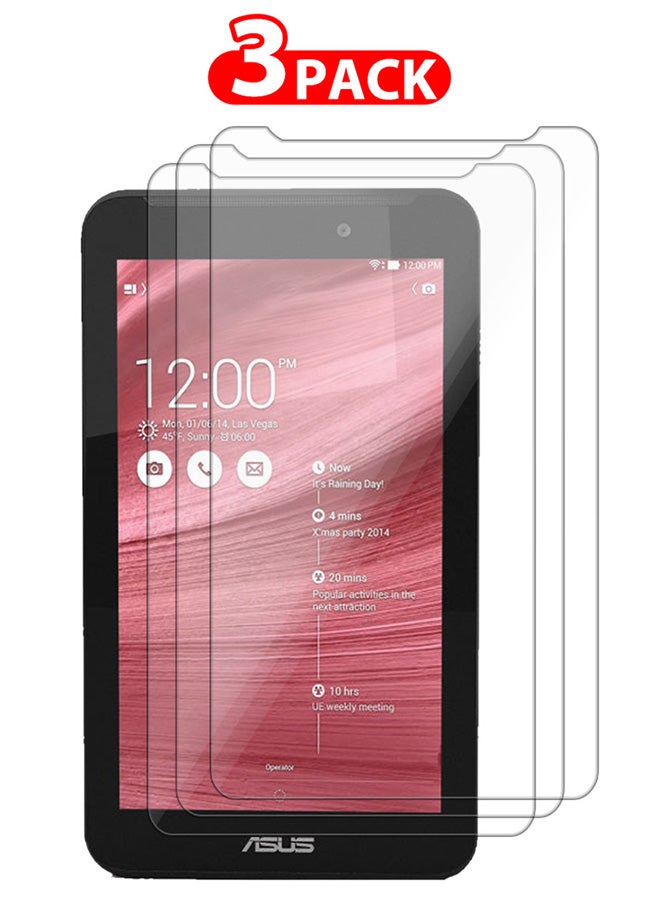CATANES 3 Packs For Asus Fonepad 7 (2014) Tablet Screen Protector Anti-Glare 9H Hardness Tempered Glass Scratch Resistant HD Display Screen Protector - Image 1