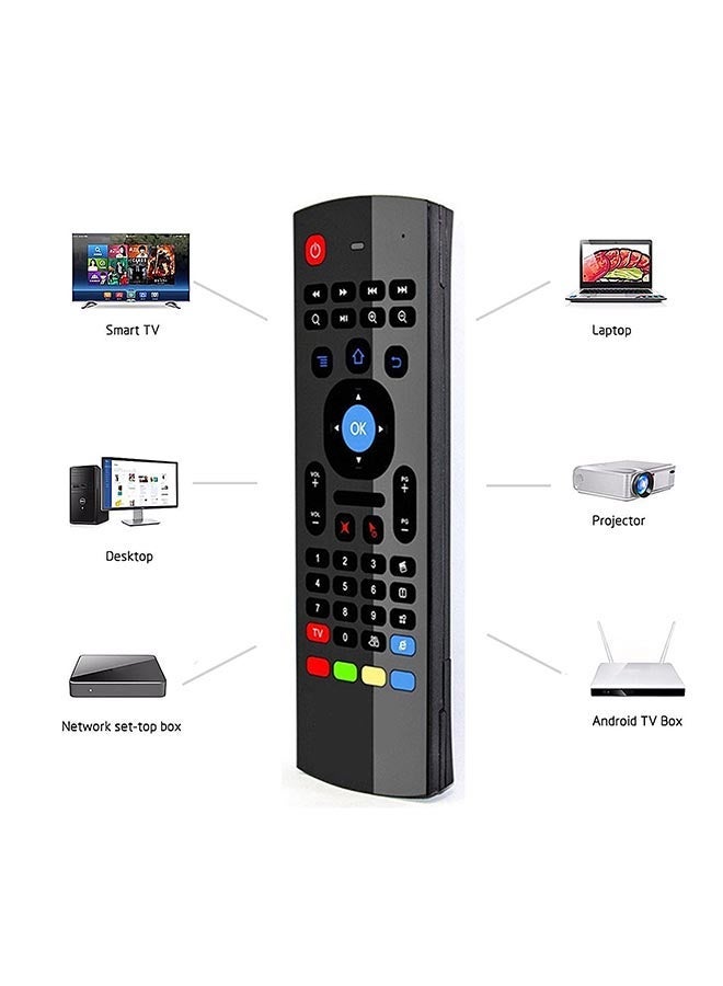 NIBEMINENT R100 Air Mouse and Wireless Keyboard black - Image 2