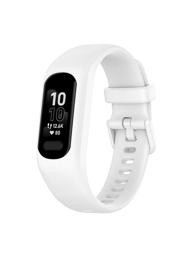 إيروريكس سوار بديل لساعة Garmin Smart 5 بلون سادة من السيليكون - Image 1