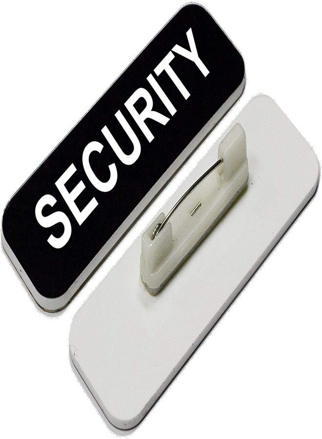 All Quality Badges Security 1 x 3 Name Tag, Black (3 Pack) - Image 2