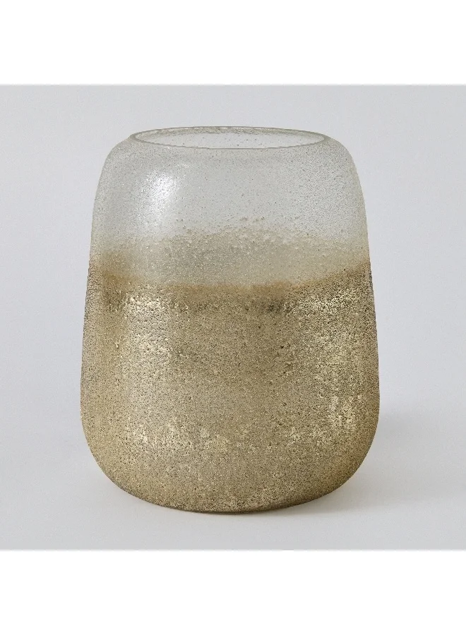Home Box Erton Crink Glass Vase 15 x 15 x 18 cm