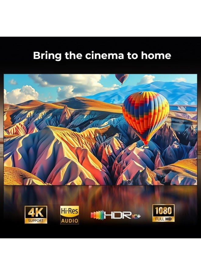 COOLHAWK Touch Screen 800 ANSI Projector, 1080P Full HD 4K Support Smart Andriod TV APP Store Video Portable  Projector, AI Auto Focus, WiFi 6 Bluetooth for Home Theater/Gaming/Outdoor (180° Stand & 250 ''Display) - Image 4