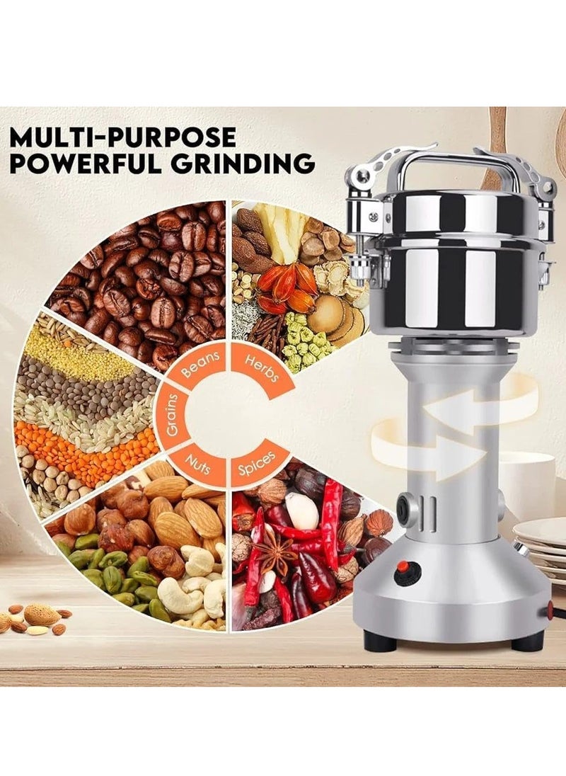 DENX 1200W طاحونة متعددة الوظائف عالية السرعة ، مطحنة توابل سعة 200 جرام ، مطحنة قهوة السرعة 28000 لفة / دقيقة ، مع 2 شفرات تستخدم لطحن القهوة / الفاصوليا / التوابل / الحبوب / الأعشاب / المكسرات ، DX3221