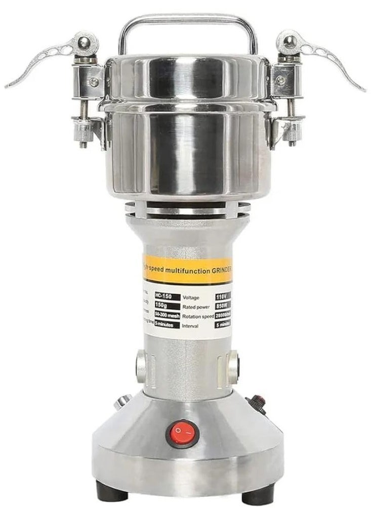 DENX 1200W طاحونة متعددة الوظائف عالية السرعة ، مطحنة توابل سعة 200 جرام ، مطحنة قهوة السرعة 28000 لفة / دقيقة ، مع 2 شفرات تستخدم لطحن القهوة / الفاصوليا / التوابل / الحبوب / الأعشاب / المكسرات ، DX3221