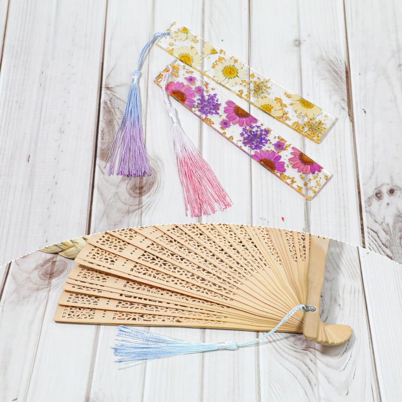 salbsever 30PCS Mini Tassels for Crafts Bookmark Tassels for Crafts 10 Colors Silky Soft Tassels with Cord Loops Handmade Craft 13cm/5-Inch Small Tassels for Bookmarks DIY Crafts Keychain Jewelry Making - Image 4